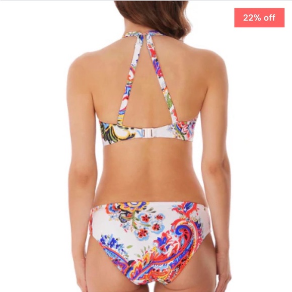 FREYA ROCOCO PAISLEY CONVERTIBLE BIKINI set XS bottom and 30D top - Picture 3 of 11